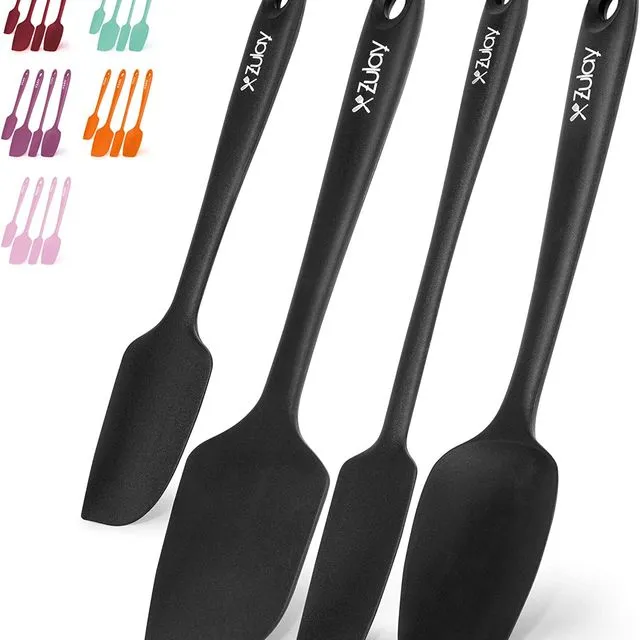 Heat Resistant Silicone Spatula Set Stainless Steel Core