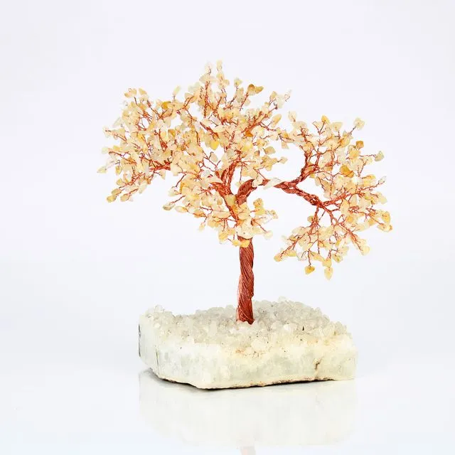 Citrine Crystal Tree - 500 Beads & Cluster Base