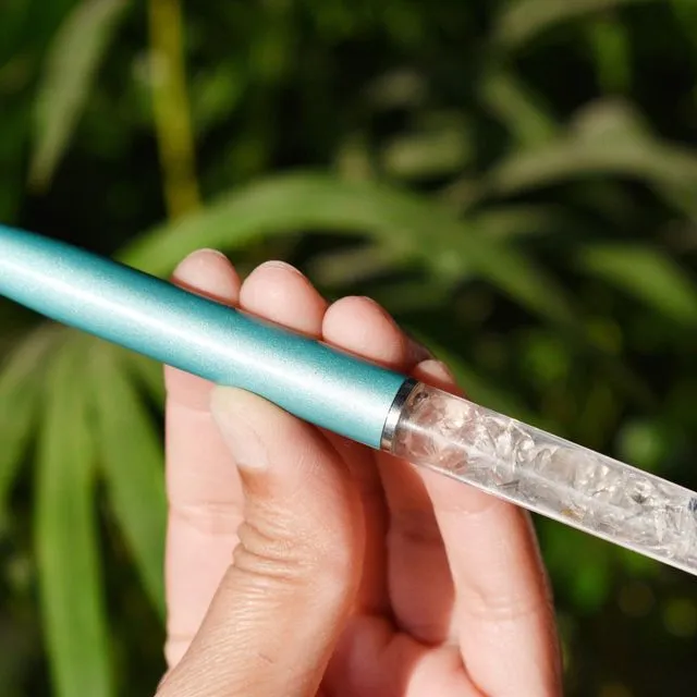 Clear Quartz Pen, Crystal Manifestation Pen