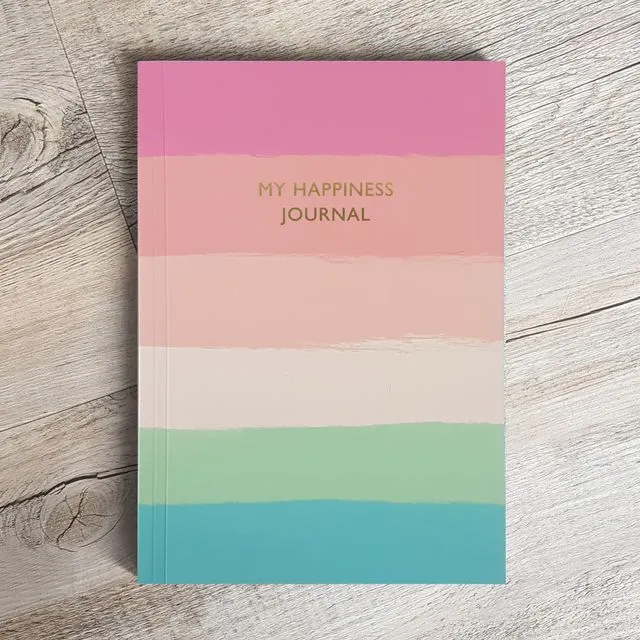 Happiness Journal "My Happiness Journal" | Day to page | Rainbow Stripe