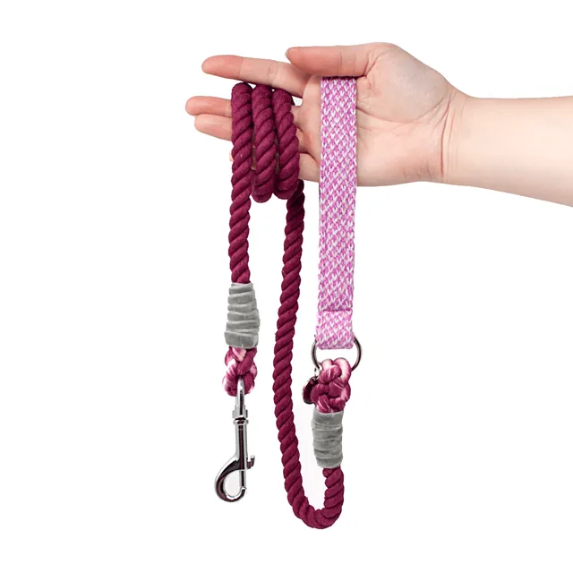 Pink & Dove - Harris Design - Rope Lead