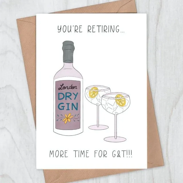 Gin Retirement Card