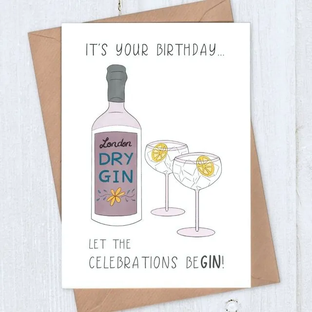 BeGin the Celebrations Birthday Card
