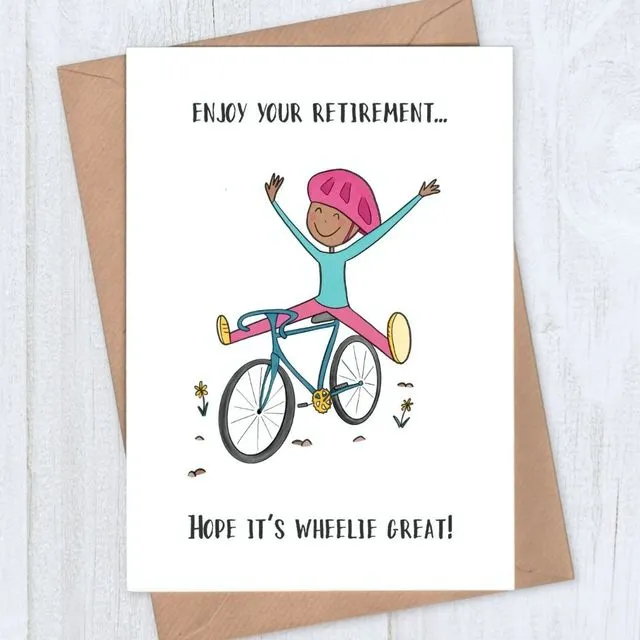 Wheelie Great Cycling Retirement Card
