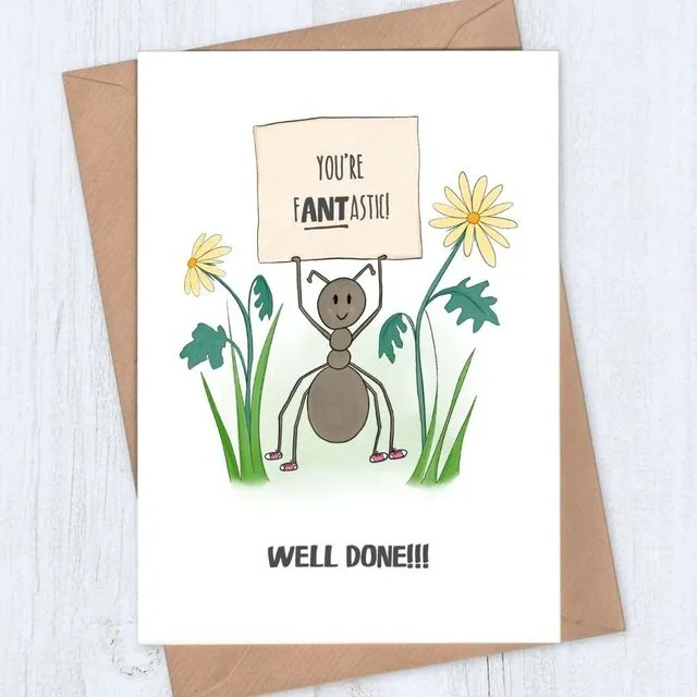 fANTastic Ant Well Done Card
