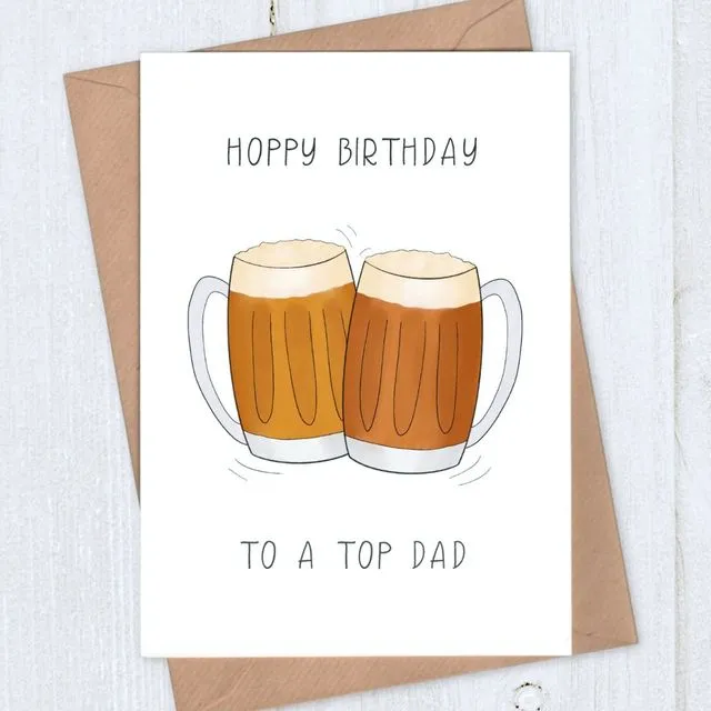 Beer Hoppy Birthday Card for Dad
