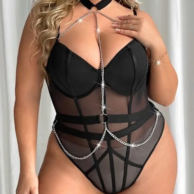 Large Size Sexy Chain Jumpsuit