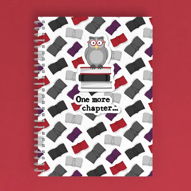 Book Owl A5 Dot Grid Wire Bound Notebook