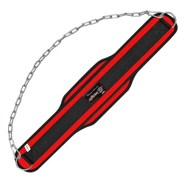 DIPPING BELT WITH 34" METAL CHAIN - RED