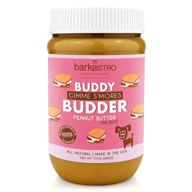 Dog Peanut Butter, Gimme S'mores BUDDY BUDDER, 100% all natural dog peanut butter treats