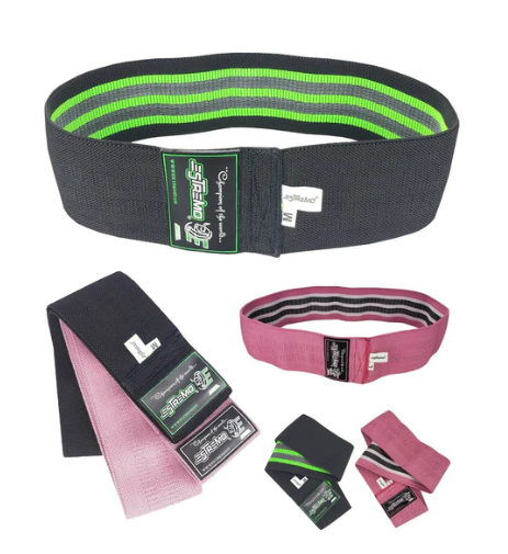 NON-SLIP HIP EXERCISE RESISTANCE BANDS - 2 COLORS - Set Of 3