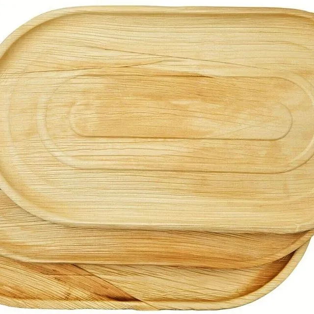 Large Serving Rectangle 22x12 inch Platters - Pk of 10 trays