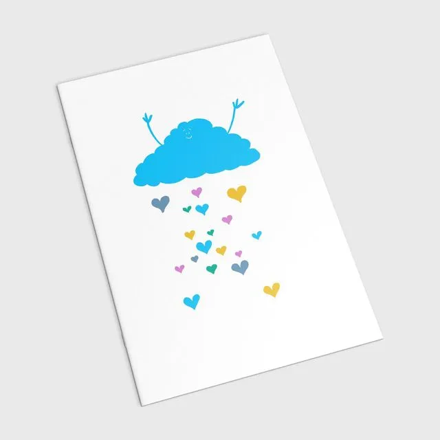 A5 Blue Rain Cloud Exercise Notebook