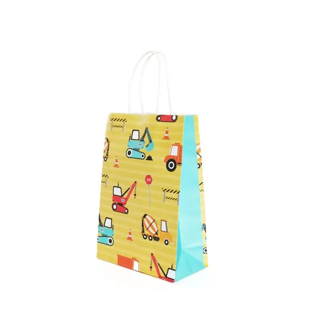 Digger Theme Paper Bag with Handles