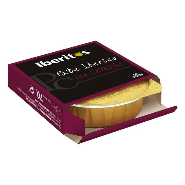 Iberian Pate with Cherries - 70 gr tin - Pack 10 units