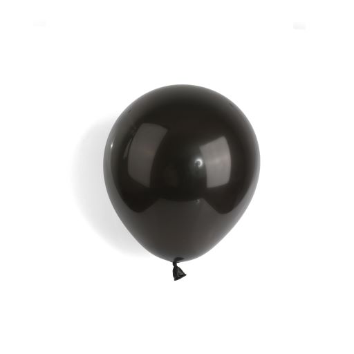 12 INCH MATTE BLACK LATEX BALLOONS PACK OF 10