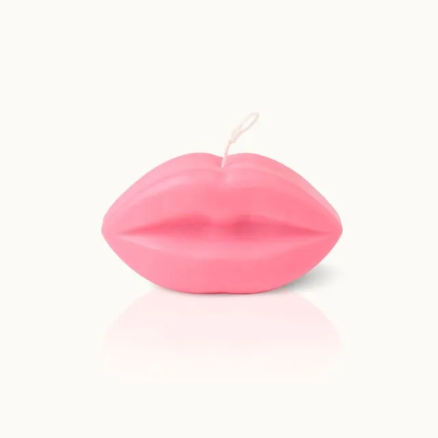 Candle The Lips Pink