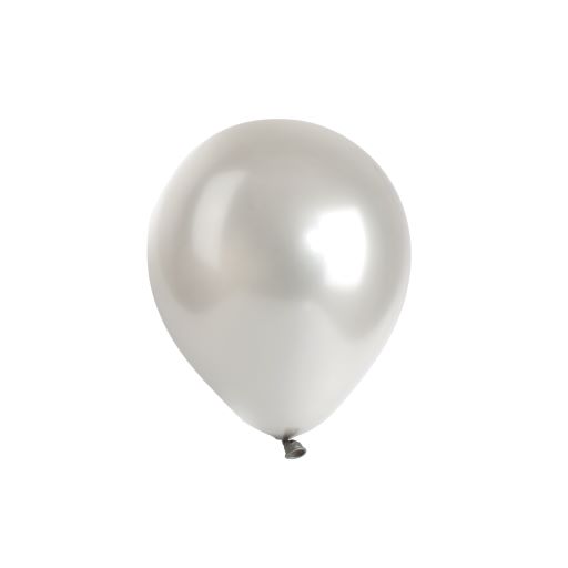 7 INCH MATTE SILVER LATEX BALLOONS PACK OF 100
