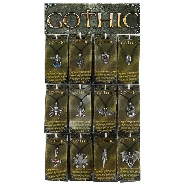 Gothic Amulet Charm Necklace 48 pieces