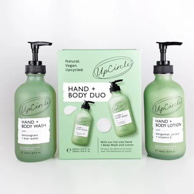 Natural Vegan Sustainable Hand + Body Duo- Great for gifting