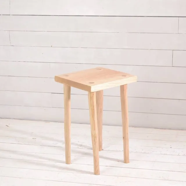 Wooden bedside table, ash side table