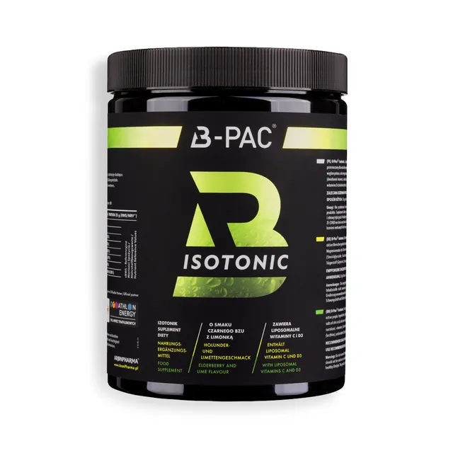 B-PAC Isotonic Powder for Drink Preparation - Sports, Physical Work, Elderberry