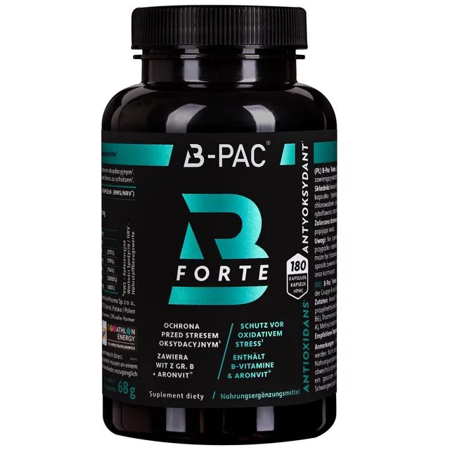 B-PAC® Forte - 180 HPMC capsules for Sport, Stress, Fatigue