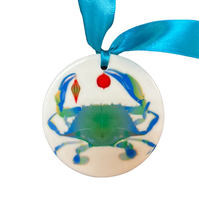 Crab and Lab Holiday Ornament