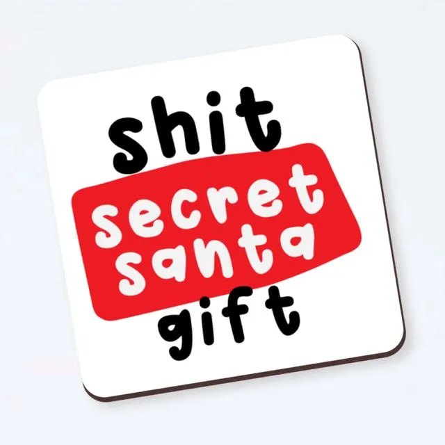 Shit secret Santa gift - Coaster, Funny gift, Secret Santa, Christmas gift colleague Shit secret Santa COASTER13