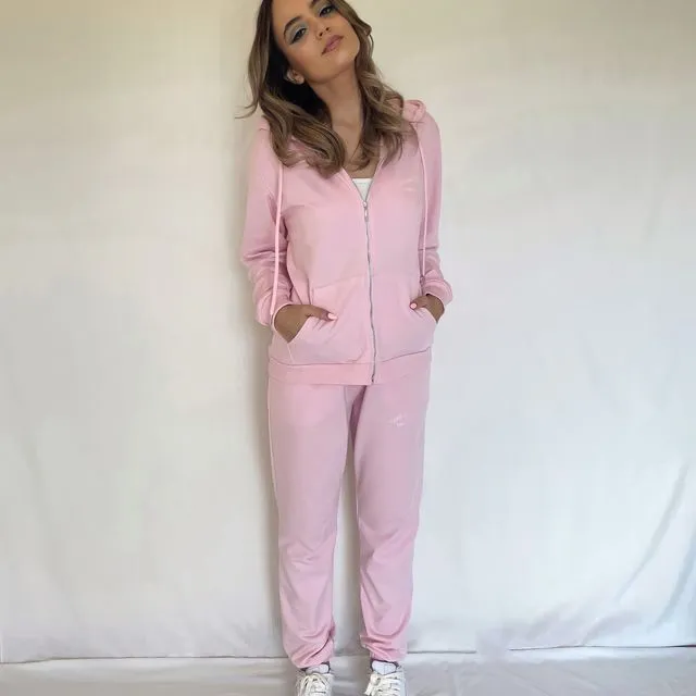 Baby Pink Jacket Tracksuit