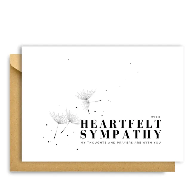 HEARTFELT SYMPATHY CARD