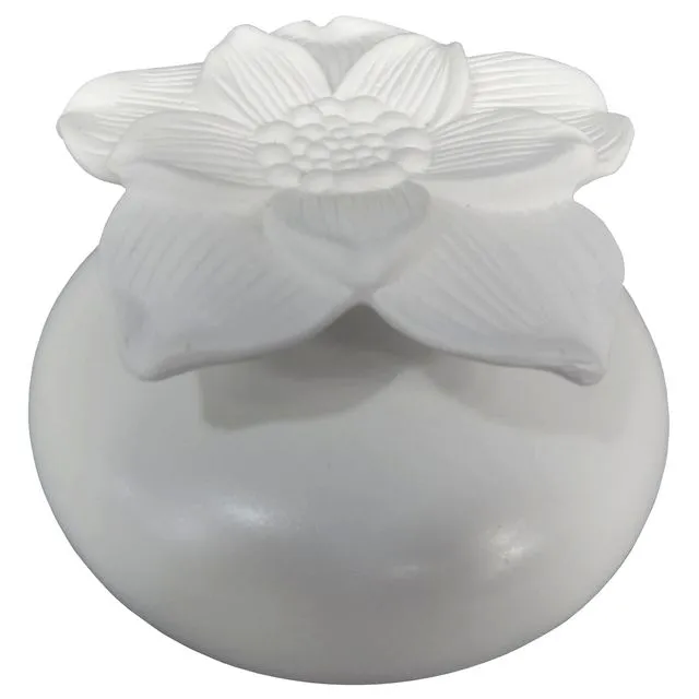 Diffuseur Capillarité - Narcisse Blanc - en Céramique - Diffusion Saine et Naturelle - Ambiance Parfumée - Idée Cadeau