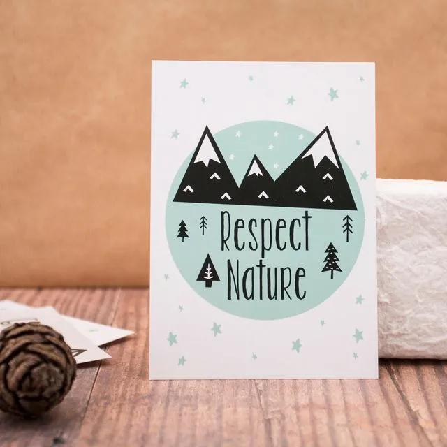 Respect Nature Postcard