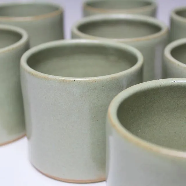 Mini Sage Green Handmade Ceramic Plant Pot