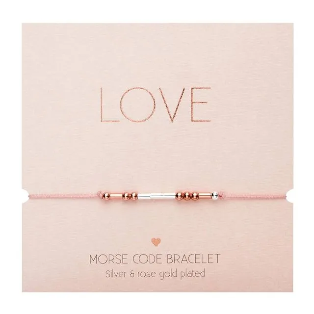 Bracelet - "Morse Code" - love