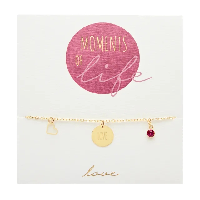 Bracelet - Moments of life - gold plated - Love 606444