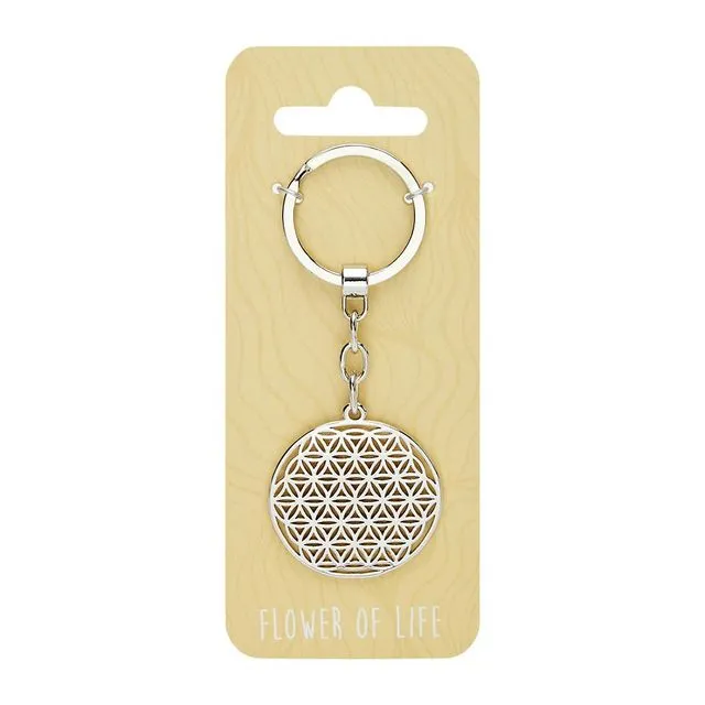 Key chain with symbol - flower of life