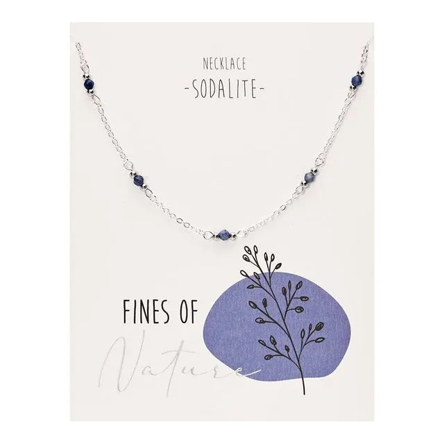 Necklace - "Fines of nature"  blue sodalite