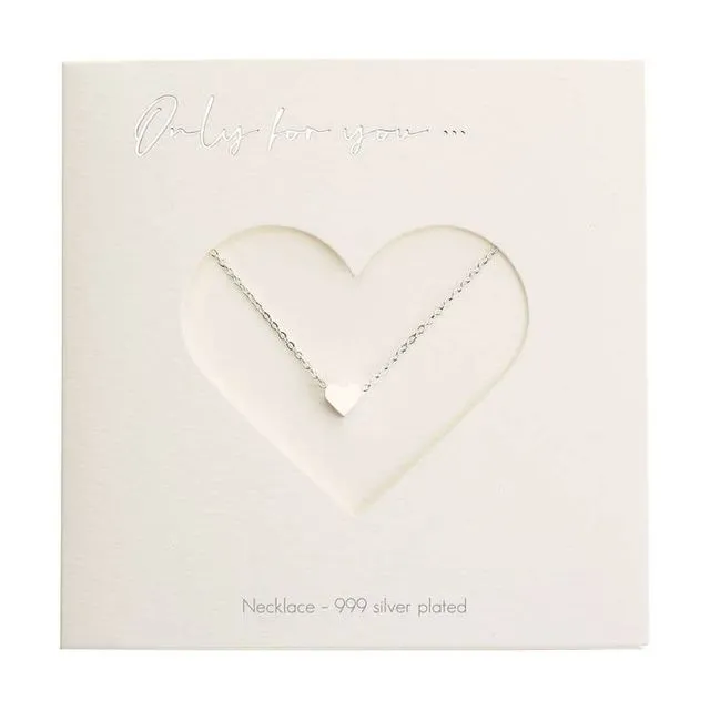 Necklace - Only For You - Heart - Silver-Plated 605865