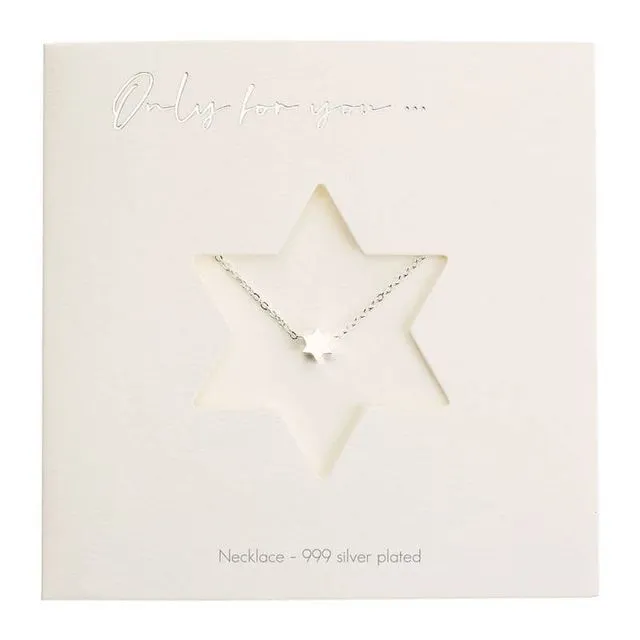 Necklace - Only For You - Star - Silver-Plated 605871
