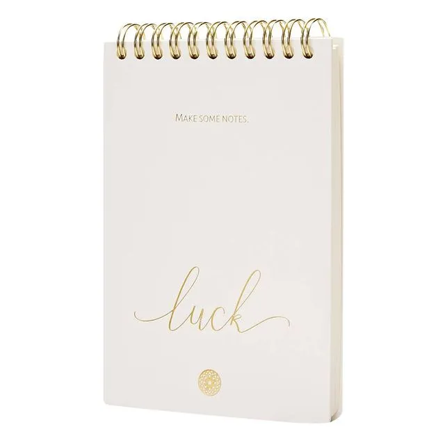 Notebook DIN A6 "Luck" - gold coloured