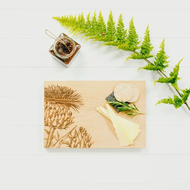 Contemporary Thistle Oak Chopping Board