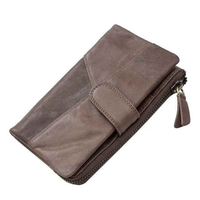Crumble Soft Leather Large Purse Wallet - 6504