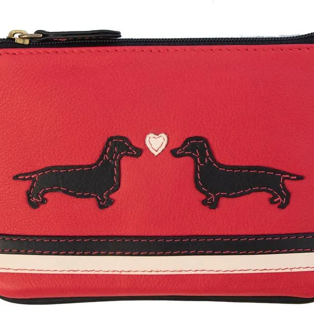 Red Dog Picture Coin Purse - 736