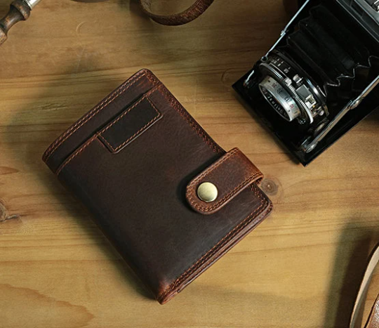 New York Brown Leather Notecase Wallet - 1958/05