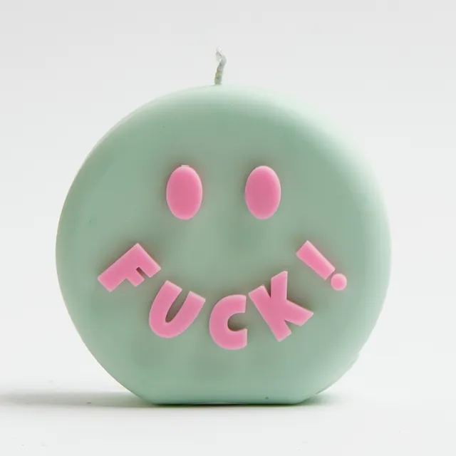 Fuck Face Candle - Mint & Pink
