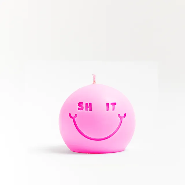 Little Shit Head Candle - Pink