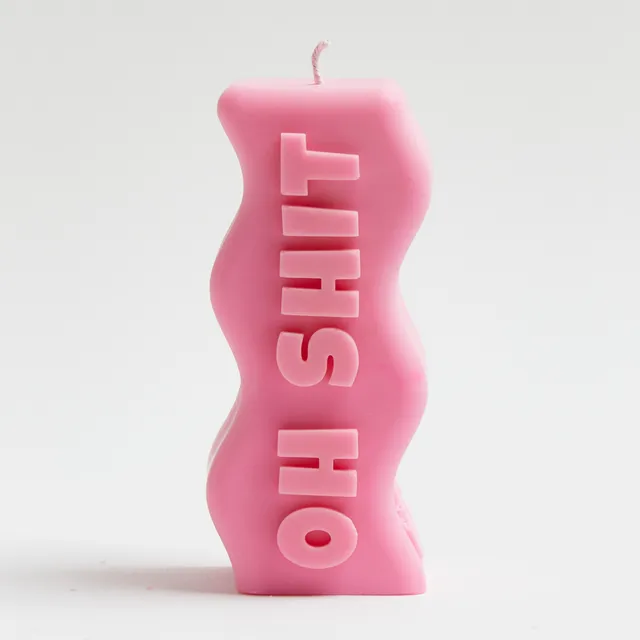 Oh Shit Candle - Pink