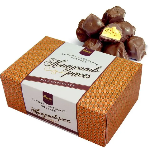 Luxury Box Of Milk Chocolate Covered Honeycomb 150g Outer of 12