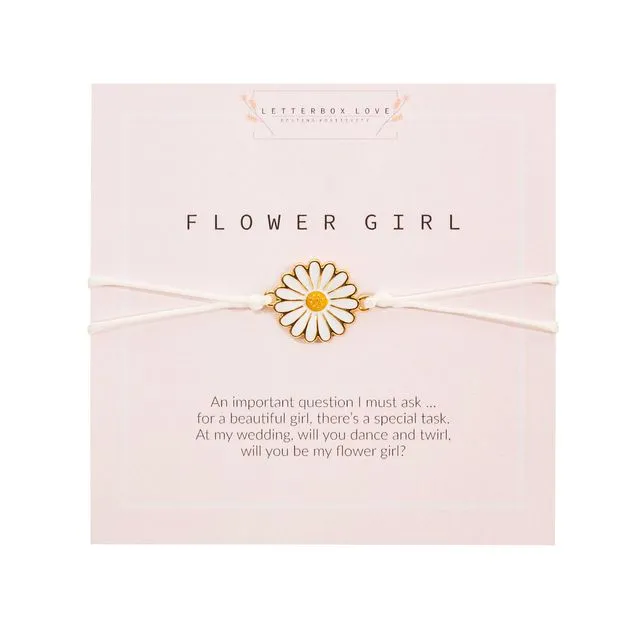 Flower Girl Proposal Wish Bracelet